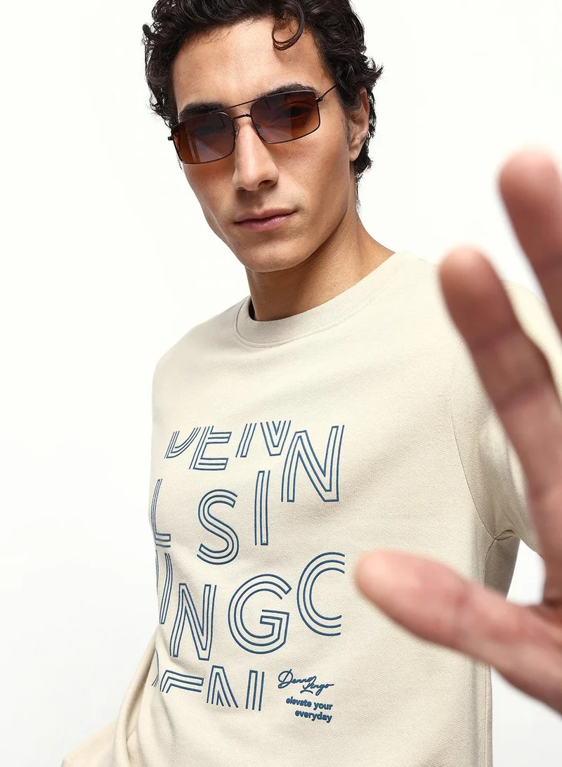 Dennis Lingo Men's Putty 100% Cotton Relaxed T-Shirt