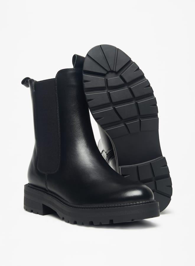 Celeste Womens Solid Boots with Zip Closure - Image 5