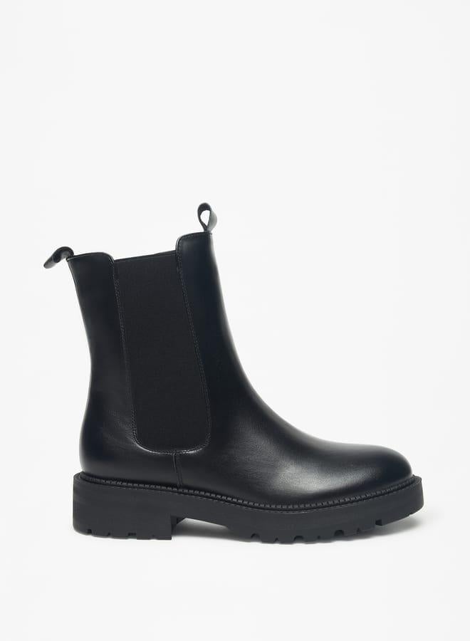 Celeste Womens Solid Boots with Zip Closure - Image 3