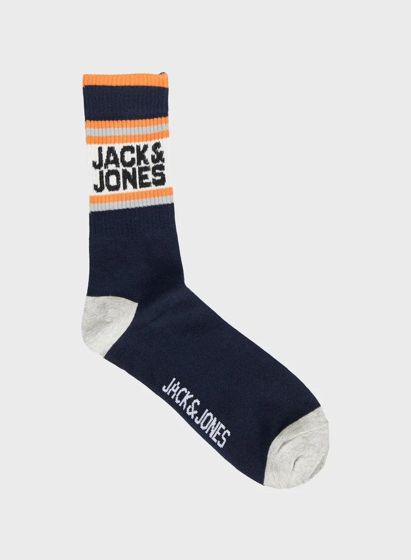 Jack & Jones Junior Youth 5 Pack Assorted Socks