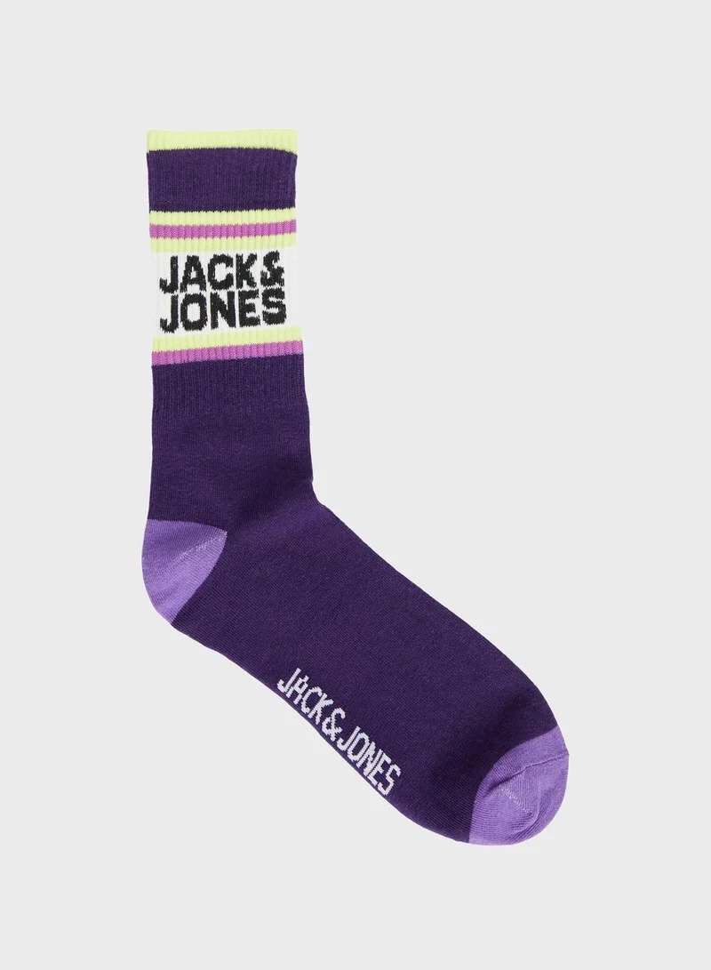 Jack & Jones Junior Youth 5 Pack Assorted Socks