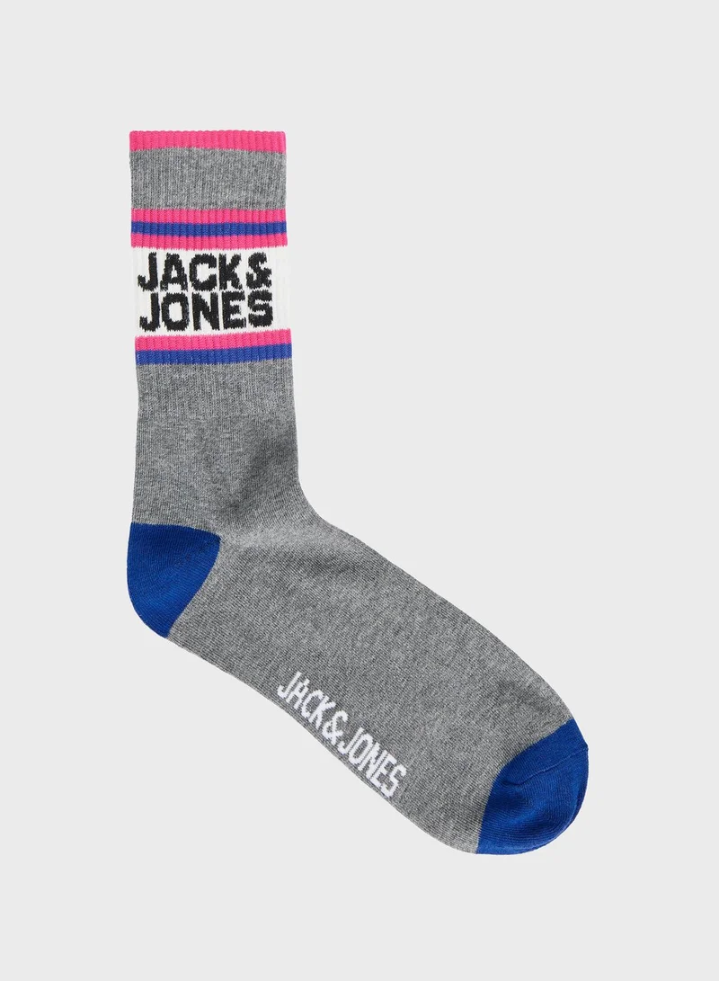 Jack & Jones Junior Youth 5 Pack Assorted Socks