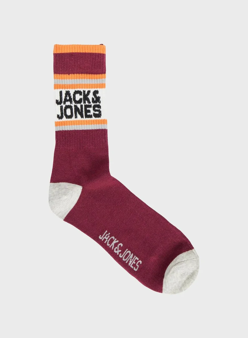 Jack & Jones Junior Youth 5 Pack Assorted Socks