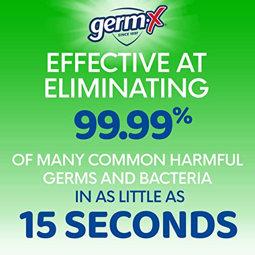 Germ-X جيرم-إكس معقم يدين متقدم مع الألوة وفيتامين E، 8 أونصة سائلة (عبوة من 6) ، جل مرطب أقل جفافاً، تركيبة بدون شطف، زجاجة مضخة - Image 2