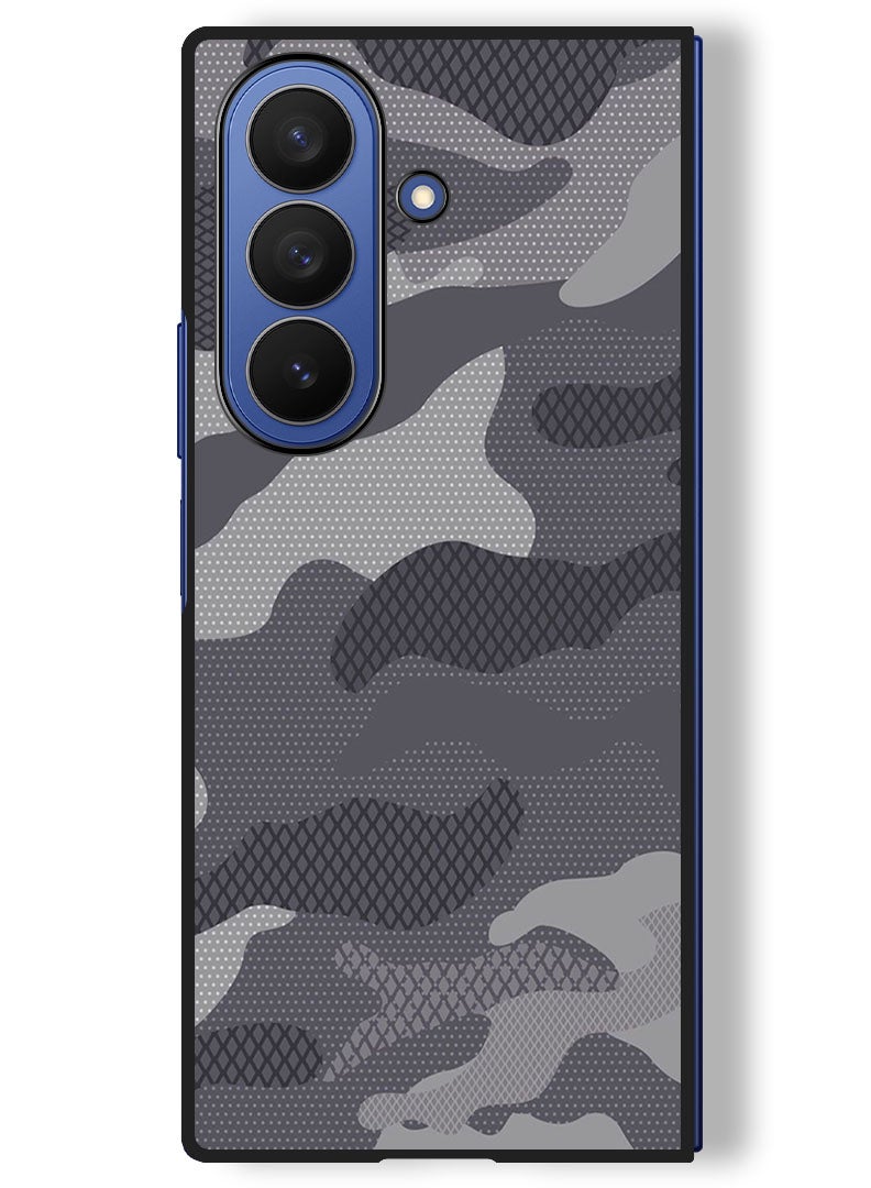 Theodor Case Compatible with Samsung Galaxy Z Fold 7 - 8 Inch Protection Shockproof Bumper Cover Camouflage - Image 1