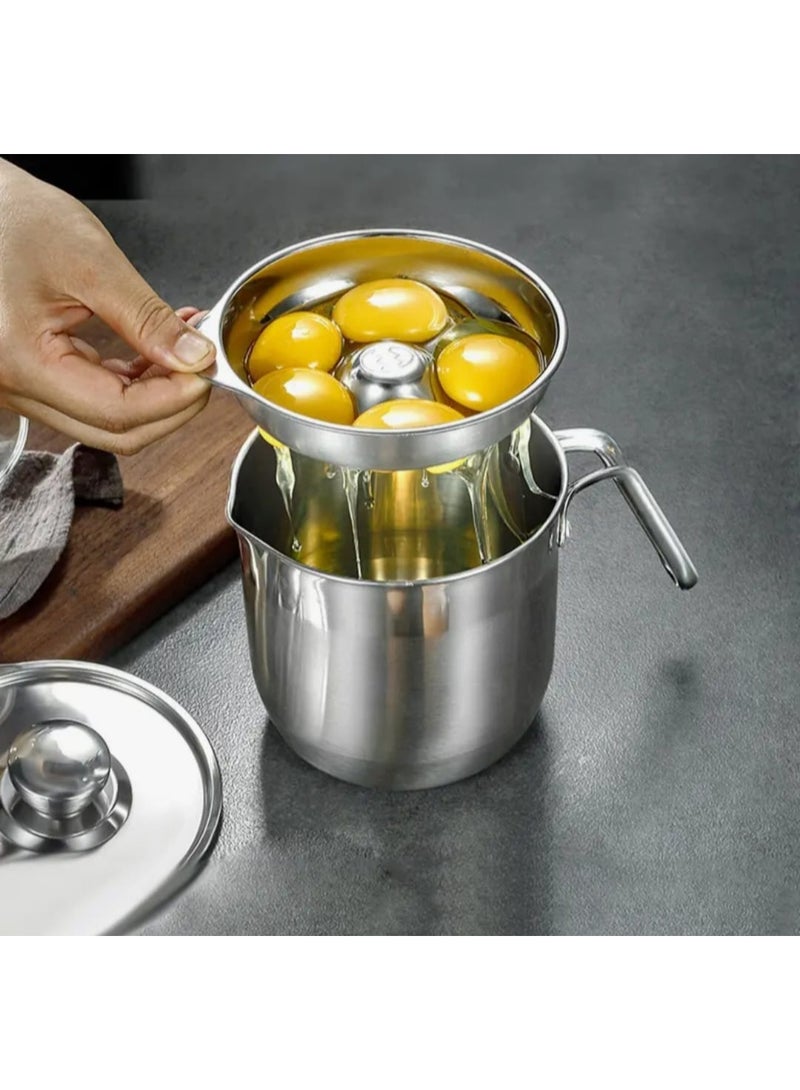 LDQ 1 Pc Premium 304 Stainless Steel Egg White Separator, Easily Separate Egg Yolks and Protein For Healthy Cooking and Baking - Image 2