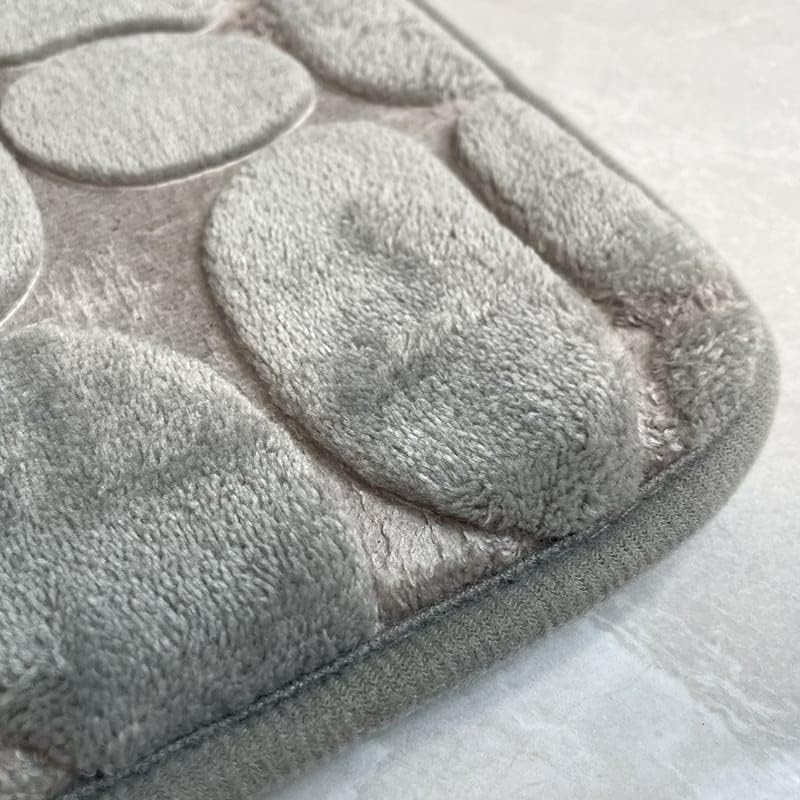 PARABRAHMA Water Absorbing Stone Bathroom MatBathroom Rug Shower Mat Decorative NonSlip for Door MatHome Floor Mat Water Absorbent and Machine Washable for Bathroom Laundry Kitchen - Image 2