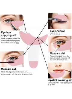 MMG Multi functional Eye Makeup Stencil Mascara Shield Guard Applicator Eyelash Pads Eyeliner Eyeshadow Applicator Aid Tool Reusable Eyeliner Eyeshadow Guide Tool for Women, Beginners  - Image 5
