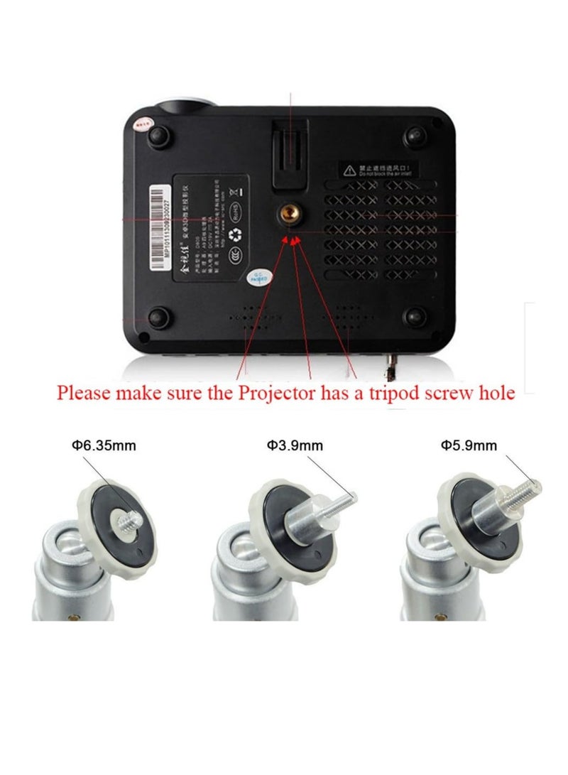 Ceiling Mount Projector Bracket, Universal Extendable Video Projector Stand with Adjustable Height, 3 Screw Models - Image 5