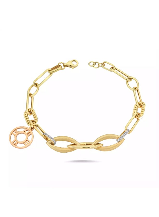 Ruby Art Gold 18K real Gold Bracelet for girls Nova - 9.19  Gram - Image 1