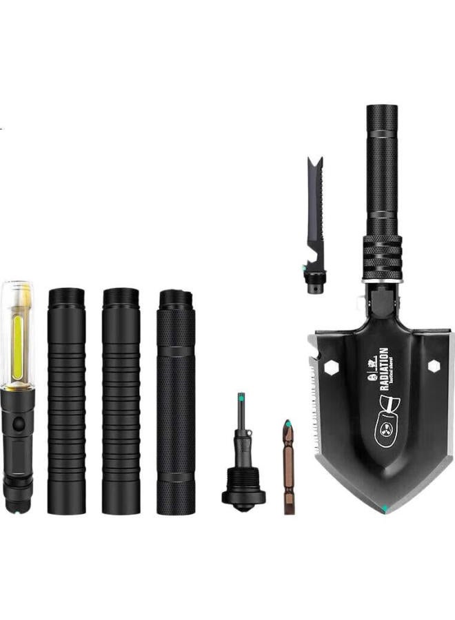 Hx Outdoors Handao Multi-Functional Car-Mounted Military Shovel Set, Camping And Emergency Rescue Tool Kit, Car-Mounted Set - Image 1