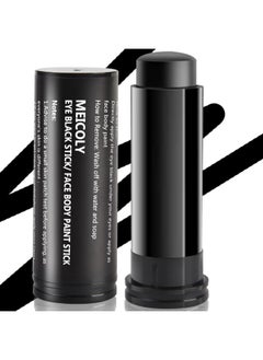 MEICOLY MEICOLY Eye Black Stick for Sports,Easy to Color Athletes Black Eyeblack Stick,Sporting Face Paint for Baseball Softball Football Lacrosse,Smooth Easy to Apply Halloween Face Body Paint Stick,0.5Oz  - Image 1