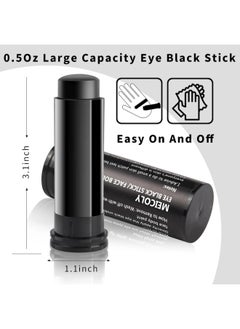 MEICOLY MEICOLY Eye Black Stick for Sports,Easy to Color Athletes Black Eyeblack Stick,Sporting Face Paint for Baseball Softball Football Lacrosse,Smooth Easy to Apply Halloween Face Body Paint Stick,0.5Oz  - Image 3