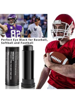 MEICOLY MEICOLY Eye Black Stick for Sports,Easy to Color Athletes Black Eyeblack Stick,Sporting Face Paint for Baseball Softball Football Lacrosse,Smooth Easy to Apply Halloween Face Body Paint Stick,0.5Oz  - Image 2