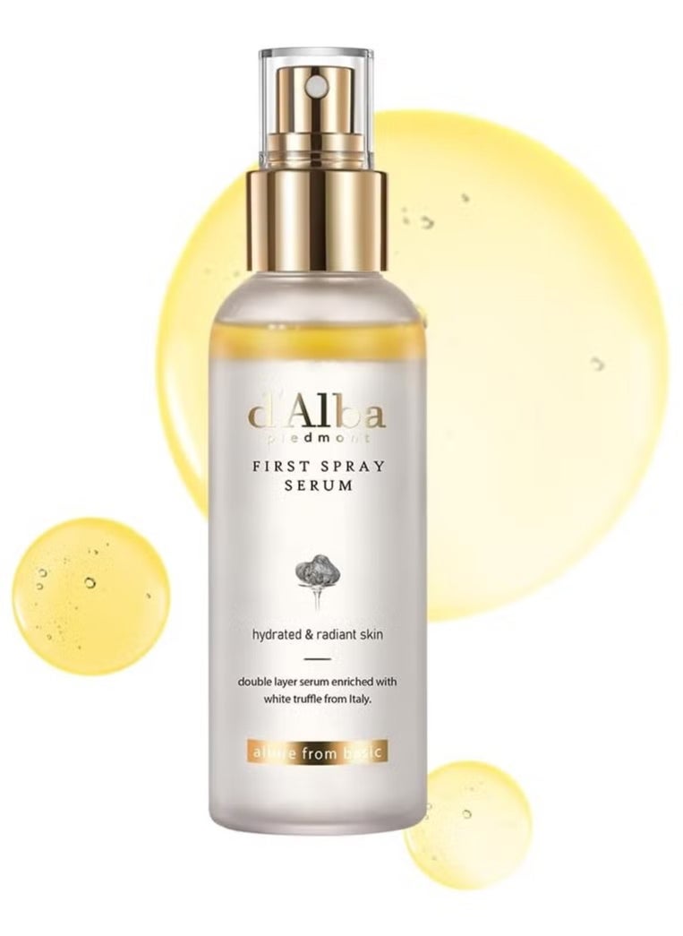 d'alba Piedmont Italian White Truffle First Spray Serum (Vegan), glowy hydrating serum face mist, dalbamist, Pack Of 1, 3.38 fl oz  - Image 1
