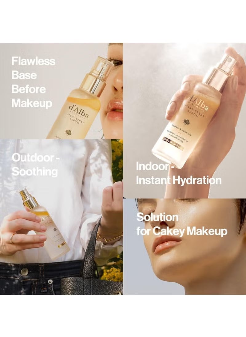 d'alba Piedmont Italian White Truffle First Spray Serum (Vegan), glowy hydrating serum face mist, dalbamist, Pack Of 1, 3.38 fl oz  - Image 3
