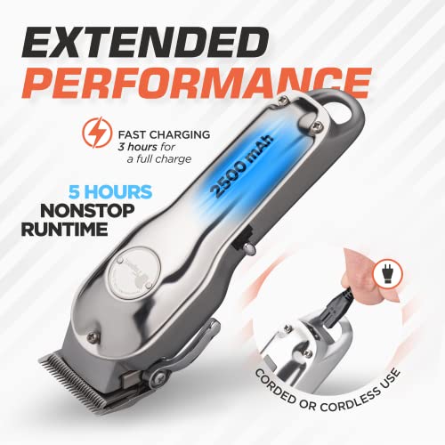 Fagaci Professional Hair Clippers with Extremely Fine Cutting, Cordless Hair Trimmer for Men & Women, Barber Clippers for Salon & Home Use - Image 5