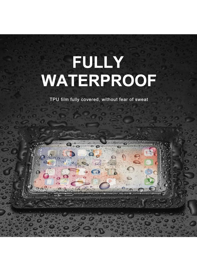 SYOSI - Bicycle Trainer Sweat Net Bike Sweat Guard with Phone Pouch Bike Sweat Catcher Net Sweat Protector for Indoor Cycling Training Compatible with iPhone 12 11 Phones Below 6.2’’ - Image 1
