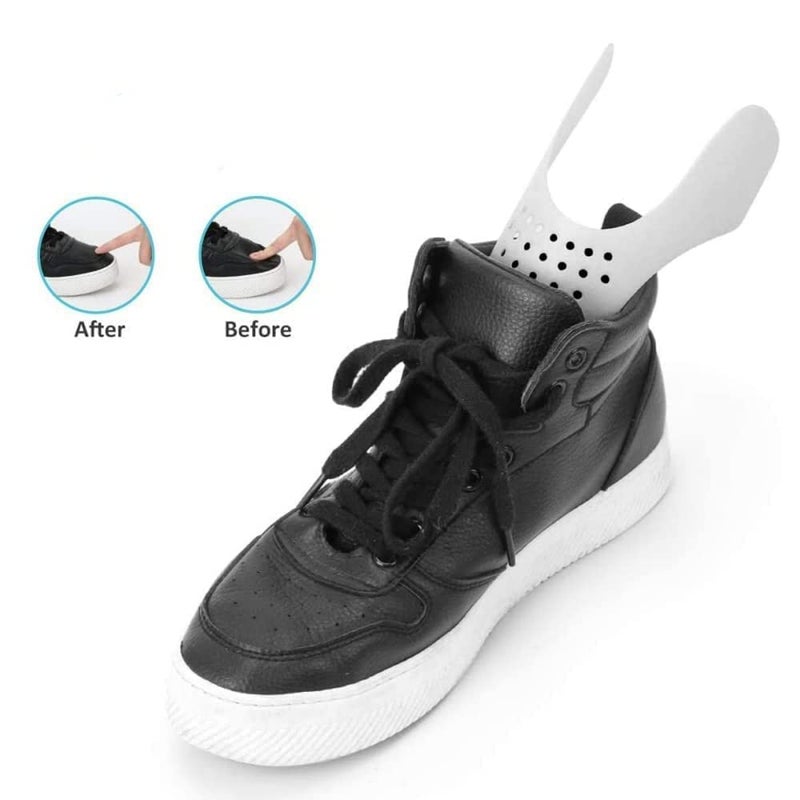 SITANSH Shoe Protectors for Air Force Anti-Wrinkle Shoes Protectors for Men's Soft Material Sneaker Guard Shoes Protector No Creases Shoes for Protection Safety Guard (White - 6 Pair) - Image 4