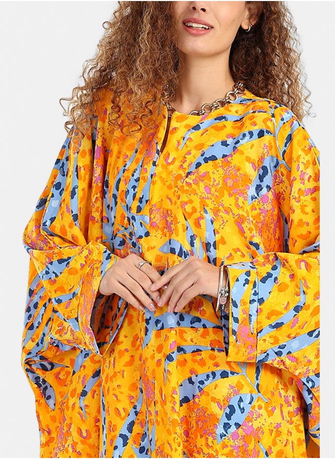 Carina - Printed Maxi Abaya - Image 1