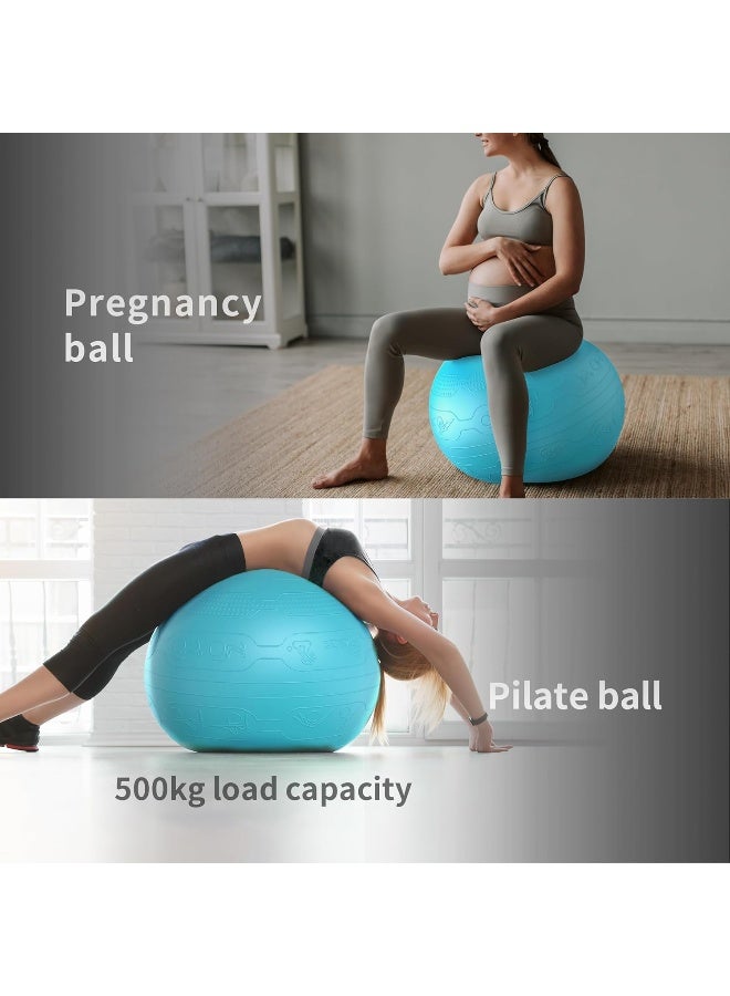 PROIRON Exercise Ball Anti-Burst Yoga Ball Chair with Quick Pump Slip Resistant Gym Ball - Image 5