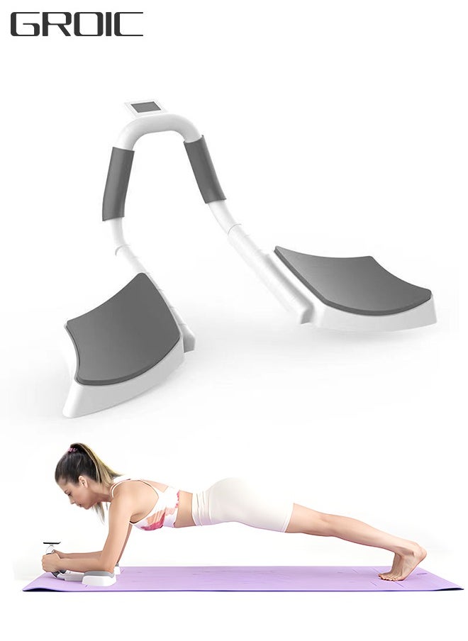 GROIC - Plank Board with Timer, Push Up Board Core Exercise Mat for Strong Abs and Full Body Workouts & Fitness, Abdominal Muscle Fitness Equipment with Electronic Counter - Image 1