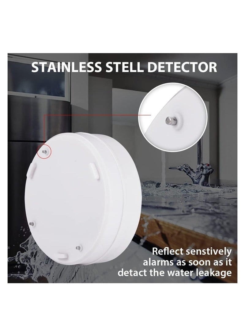Generic - 2 Pack Wireless Water Detectors, 90 dB Alarm Sensor, Sensitive Leak and Drip Alarm, Suitable for Home Kitchen, Toilet, Floor, Battery Powered, Work Alone, Water Leak Sensor, Flood Alarm for Basement - Image 1