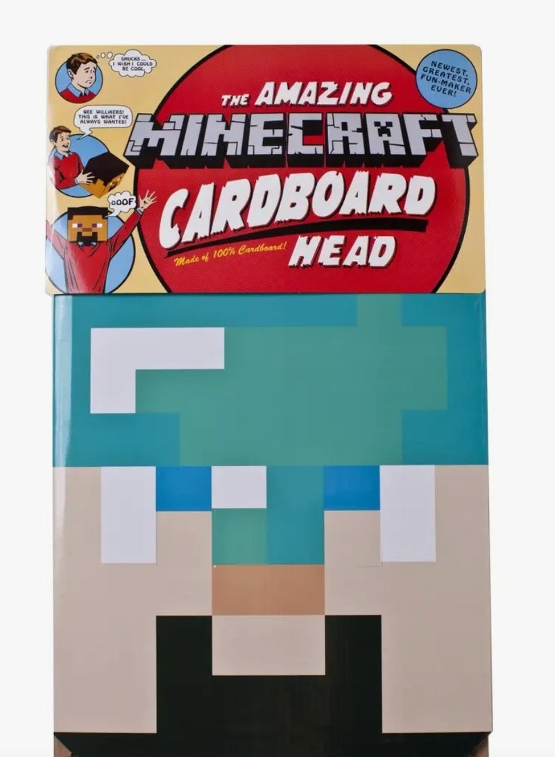 ماين كرافت قناع ستيف الماسي من الكرتون، صندوق رأس خفيف الوزن مصنوع من الورق للتزيين والأزياء - Image 5