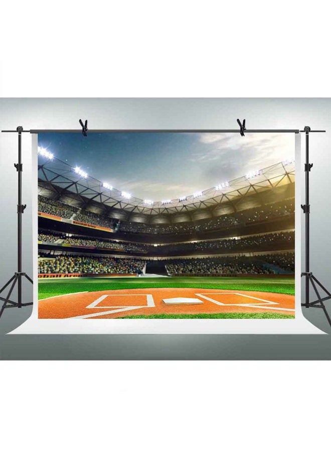 FHZON 10x7ft High-end Baseball Stadium Photography Backdrop Ballpark Auditorium Light Background Themed Party Artistic Portrait YouTube Backdrops Photo Booth Studio Props PFH184 - Image 1