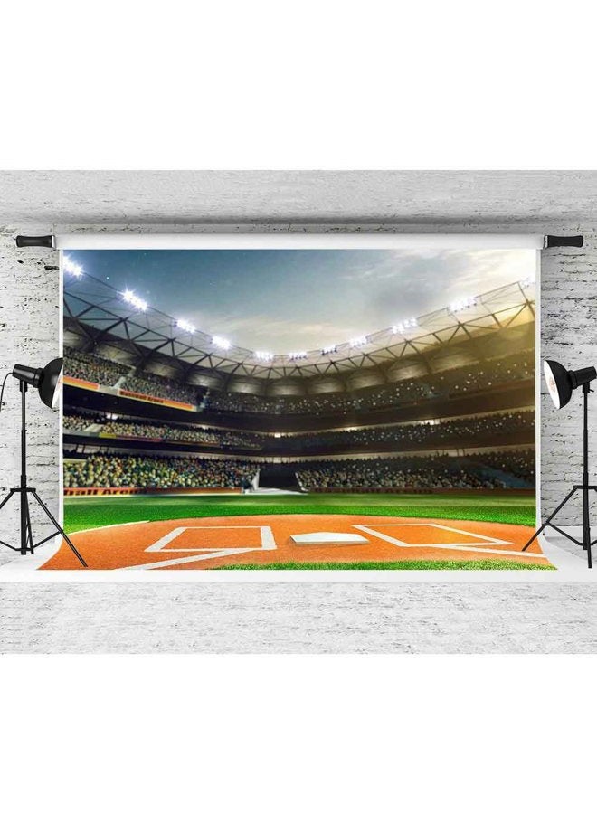 FHZON 10x7ft High-end Baseball Stadium Photography Backdrop Ballpark Auditorium Light Background Themed Party Artistic Portrait YouTube Backdrops Photo Booth Studio Props PFH184 - Image 4