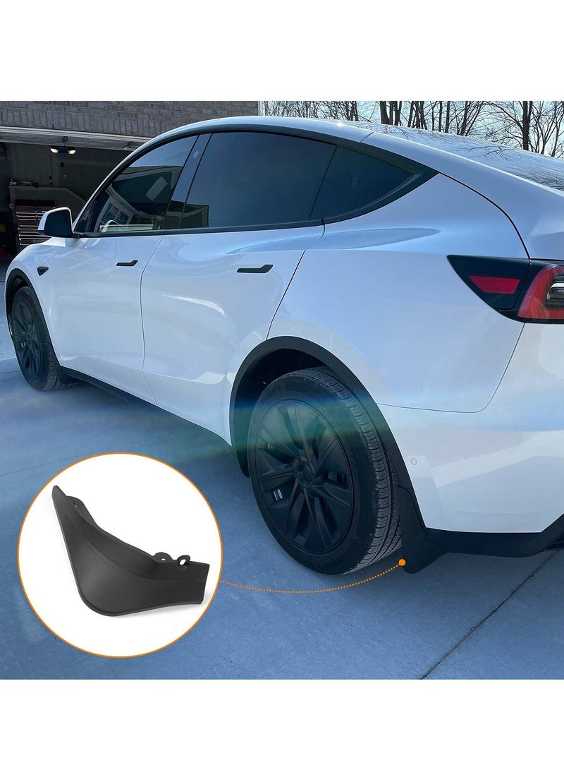 Generic Mud Flaps Splash Guards Fender, Front Rear Mudguard Kit Auto Fender Mudflaps with Screws Full Protection Customized No Need to Drill Holes Fit for Tesla Model Y Set of 4  - Image 3