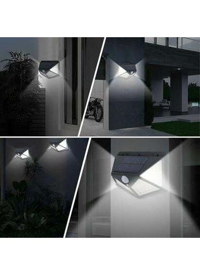 HY Fusion 100 LED 3 Different Lighting Settings Solar Powered Motion Sensor Garden Wall Lamp  - Image 5