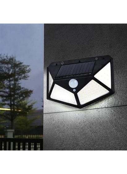 HY Fusion 100 LED 3 Different Lighting Settings Solar Powered Motion Sensor Garden Wall Lamp  - Image 4