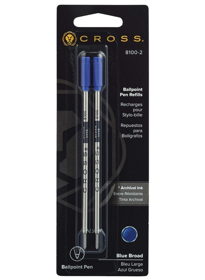 Cross Ballpoint Pen Refill - Blue - Broad - Dual Pack - Image 1