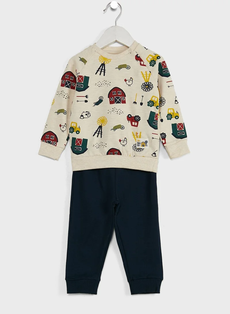 Zippy Infant Printed Tracksuit