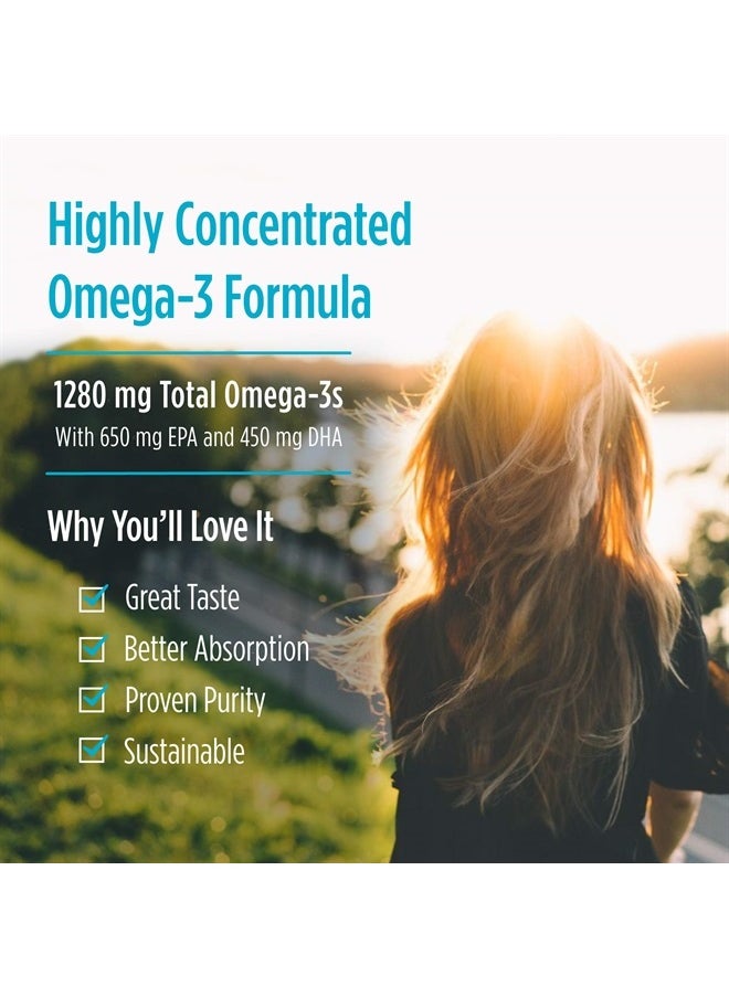 NORDIC NATURALS - ProOmega, Lemon Flavor - 210 Soft Gels - 1000 mg Omega-3 - High-Potency Fish Oil with EPA & DHA - Promotes Brain, Eye, Heart, & Immune Health - Non-GMO - 105 Servings - Image 1
