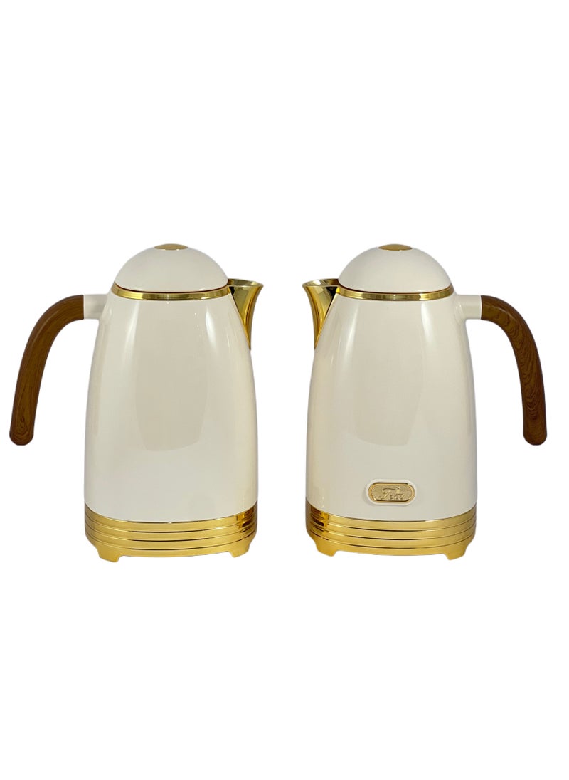 Homemaker Flask 1/1L 2 Pieces Stainless Steel Flask Set – Premium Flasks for Hot and Cold Beverages | Durable and Insulated Design  - Image 2