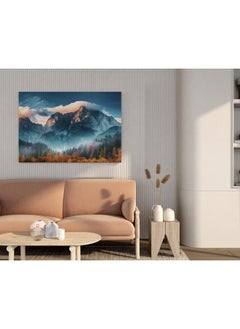 Home Gallery A Forest With A Full Moon And A Mountain Landscape Print Framed Wall Art  - Image 2