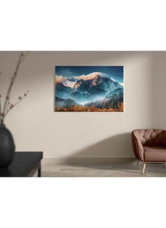 Home Gallery A Forest With A Full Moon And A Mountain Landscape Print Framed Wall Art  - Image 4