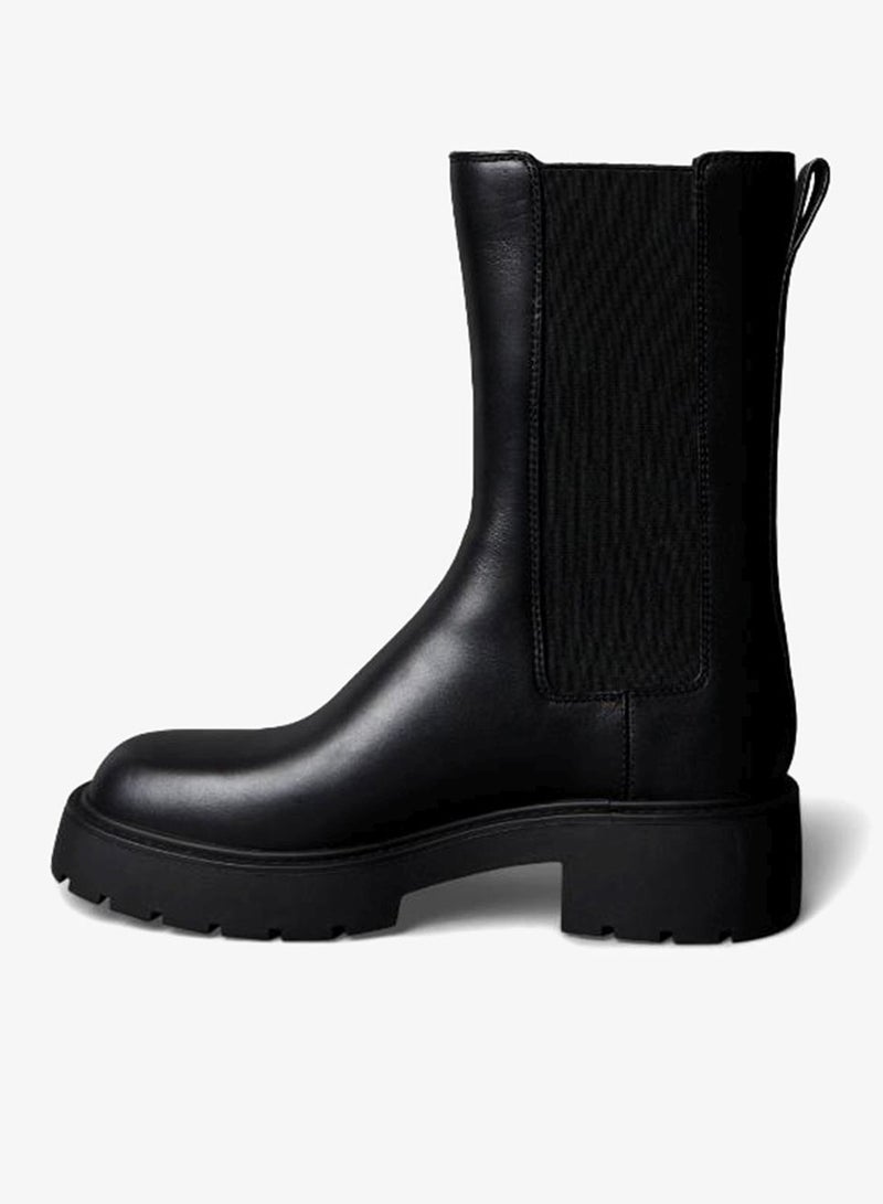 Calvin Klein Jeans Leather Tall Chunky Chelsea Boots - Image 2