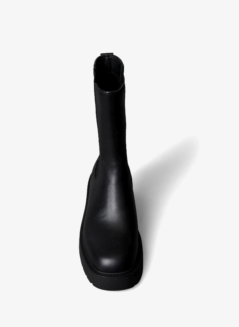 Calvin Klein Jeans Leather Tall Chunky Chelsea Boots - Image 5