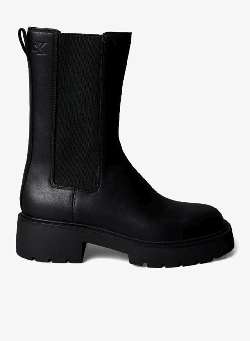 Calvin Klein Jeans Leather Tall Chunky Chelsea Boots - Image 1