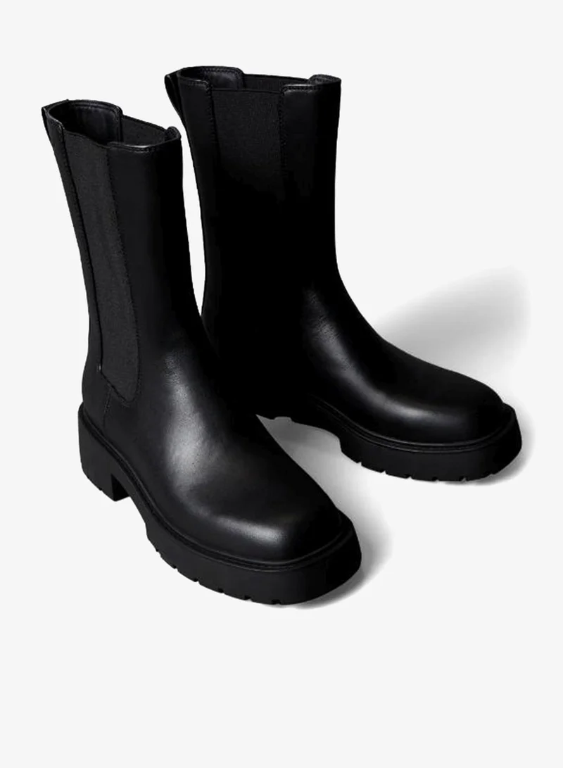 Calvin Klein Jeans  Leather Tall Chunky Chelsea Boots for Women | Best Price UAE