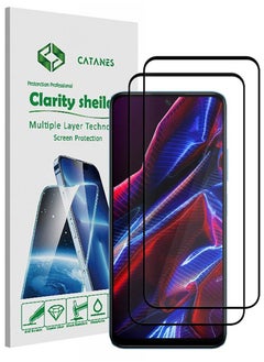 CATANES 2 Pack For Xiaomi Poco X5 Screen Protector Scratch and Shatter Resistant Full Glue Back  - Image 1