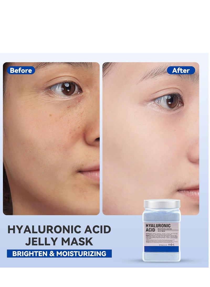 DR.MEINAIER - Jar Face Mask Daily Salon Skincare Brightening & Nourishing Jelly Mask Professional Hydrojelly Masks 23oz (Hyaluronic acid jelly mask) - Image 1