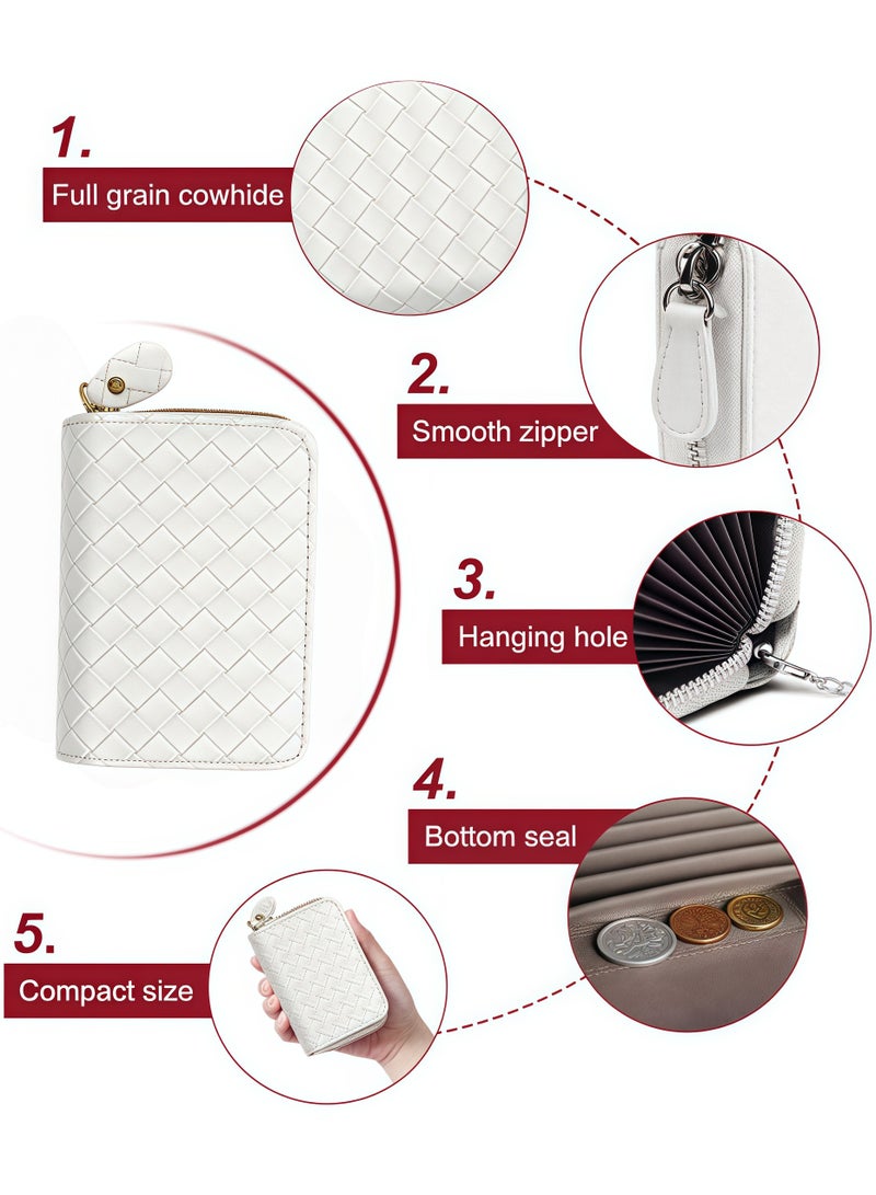 محفظة بطاقات ائتمان بها 18 فتحة للبطاقات، حامل بطاقات ائتمان للنساء، حامل بطاقات للنساء، محفظة نسائية، حقيبة تخزين صغيرة، محفظة بطاقات هوية، محفظة بسحاب - Image 5