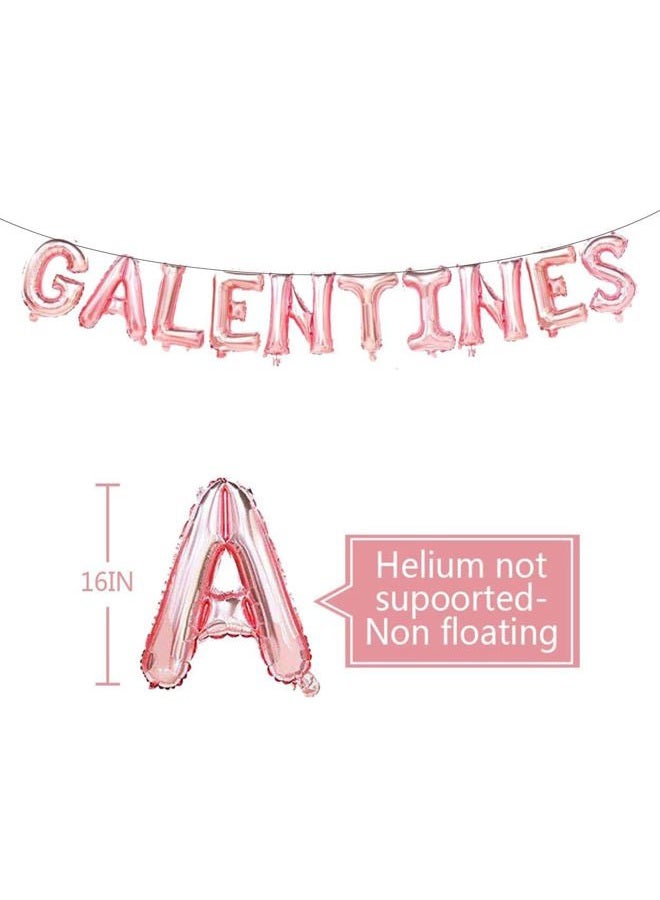 Party Valentine's Day Balloons, Banner, Rose Gold & Pink, Large, Occasion, Indoor Party Decoration - Image 5