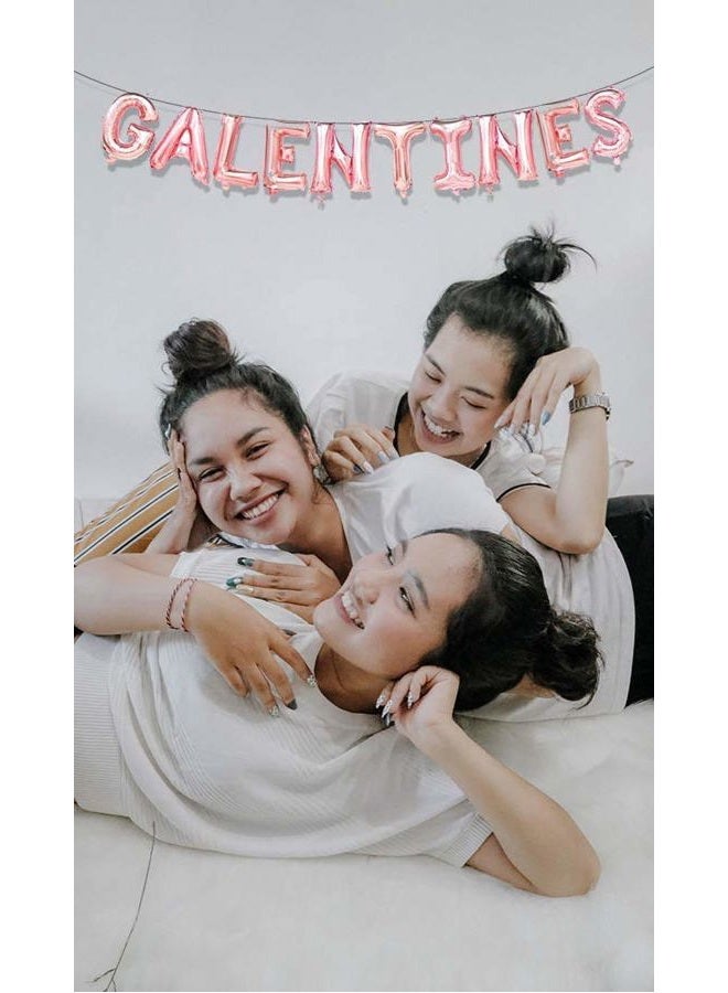 Party Valentine's Day Balloons, Banner, Rose Gold & Pink, Large, Occasion, Indoor Party Decoration - Image 4
