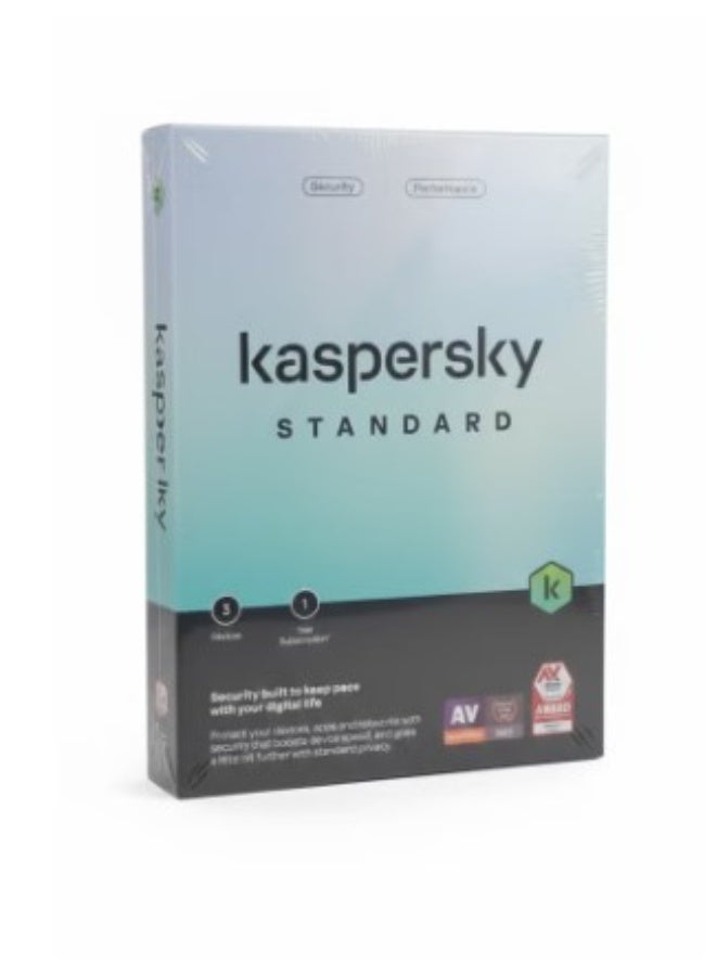 Kaspersky Standard 2026 | 3-Device, 1-Year Subscription | Advanced Antivirus & Device Performance