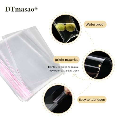 DTmasao 2x10 Inches 100 Pcs Pretzel Bags Thickened Pretzel Rod, Self Sealing Cellophane Individual Clear Prezetels Sticks Food Safe Bags for Chocolate, Candies, Cookies - Image 3